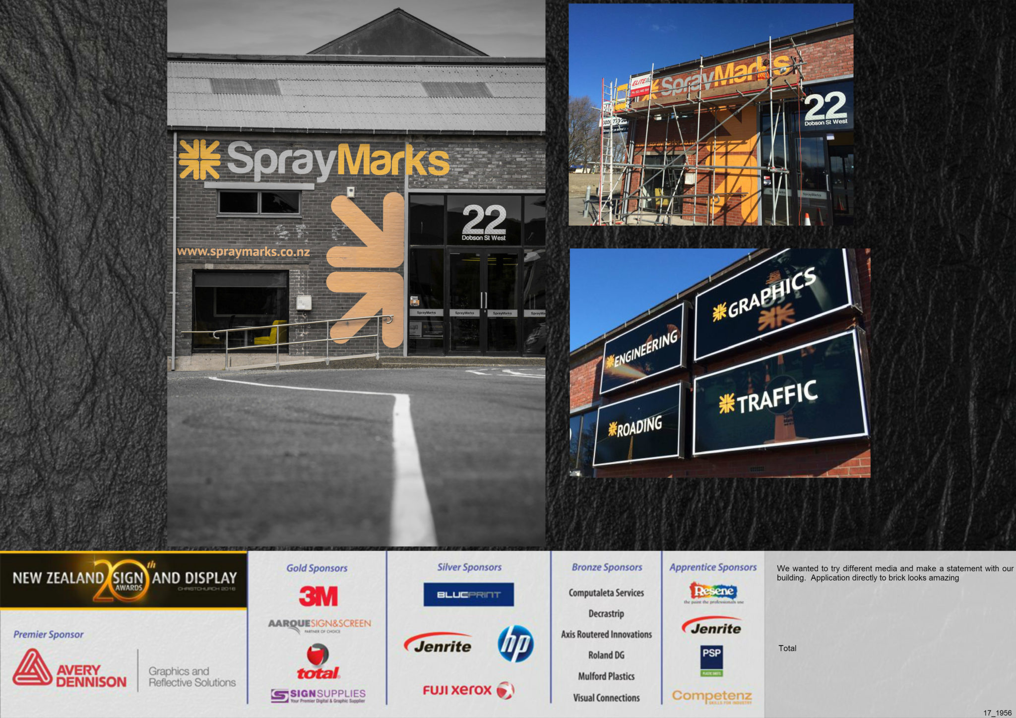 New Zealand Sign and Display Awards Spray Marks